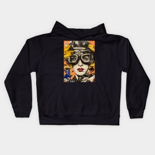 The Girl With the Tank Kids Hoodie